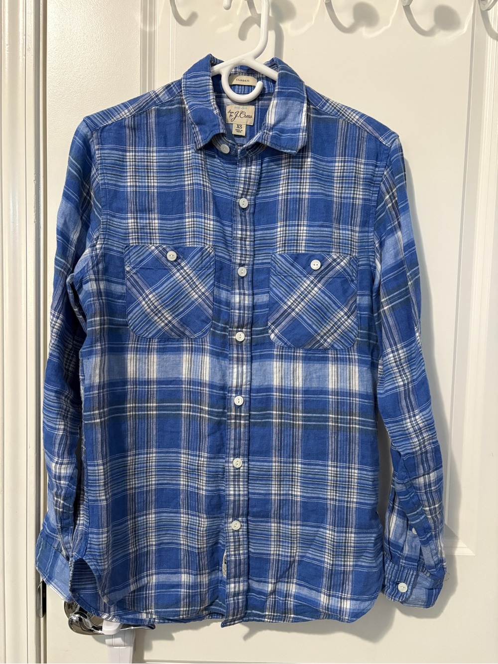 J.Crew Baird McNutt Men’s XS Irish linen two-pocket workshirt Button Long Sleeve